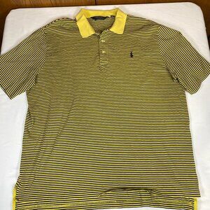 Ralph Lauren Polo Golf Polo Men's XL Yellow 100% Pima Cotton